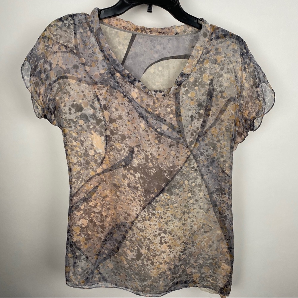 Brian Reyes Designer Silk Top One of a kind Custom Size